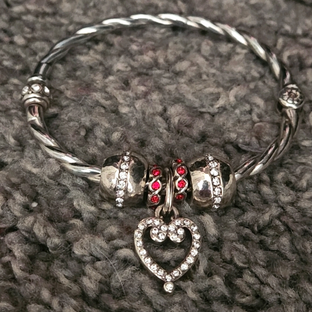Brighton Shimmer Hinged Bangle Charm Bracelet